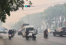 Kabut Asap Pekat Kembali Selimuti Banjarmasin Hari Ini