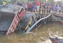 Pipa Tertarik Jembatan Ambruk, PAM Bandarmasih Pastikan Suplai Air Lancar