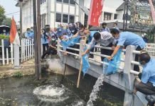 Aksi Cinta Lingkungan RRI Fest 2026, RRI Banjarmasin Tebar 1.000 Bibit Papuyu