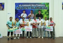 Piala Bupati Balangan Usai, Pemkab Dorong Pembinaan Atlet Muda Bulutangkis