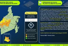 BMKG Keluarkan Peringatan Dini Hujan Lebat di Sejumlah Wilayah Kalsel