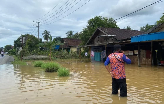 Curah Hujan Tinggi Picu Banjir di Tiga Kecamatan Hulu Sungai Tengah