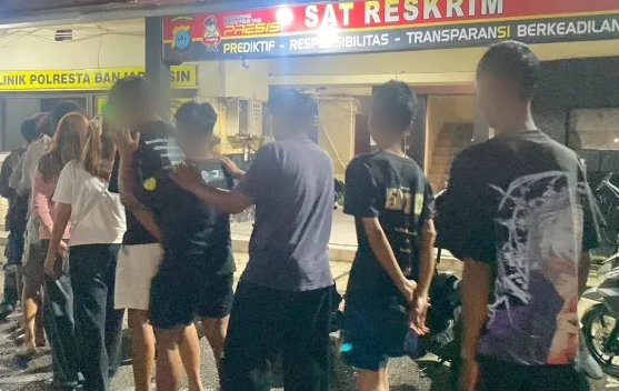Respon Cepat Laporan 110, Polresta Banjarmasin Amankan Dua Remaja Bawa Celurit