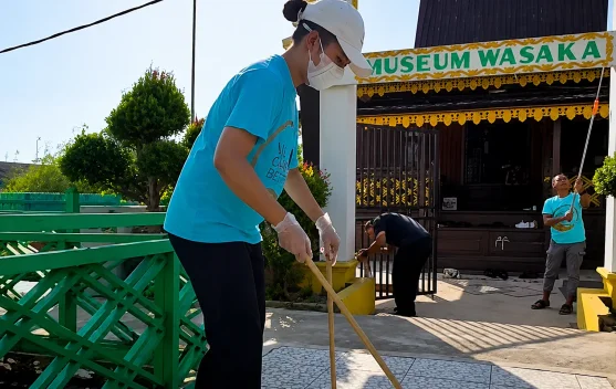 Wali Kota Yamin Apresiasi Hotel Bintang di Banjarmasin Bersihkan Museum Wasaka