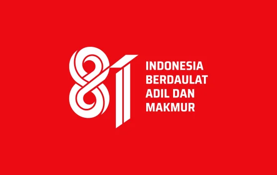 Logo HUT Ke-81 RI Wujudkan Indonesia Berdaulat, Adil, dan Makmur