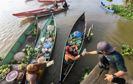 Pasar Terapung Lok Baintan Jaga Pangan dan Tradisi