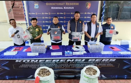 Polda Kalsel Gagalkan Penyelundupan 64 Kg Sisik Trenggiling