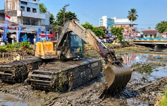 Atasi Genangan Banjir, BWS Kalimantan III Normalisasi Sungai di Banjarmasin