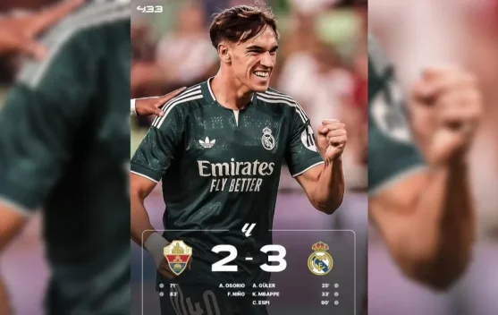 Gol Menit Akhir Espi Bawa Real Madrid Menang Dramatis atas Elche