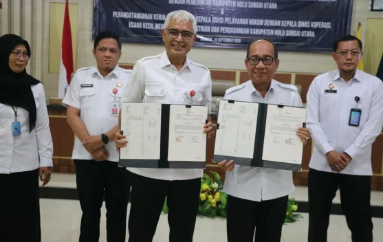 UMKM HSU Langsung Berbadan Hukum, Kemenkum Kalsel Buktikan MoU Bukan Seremoni