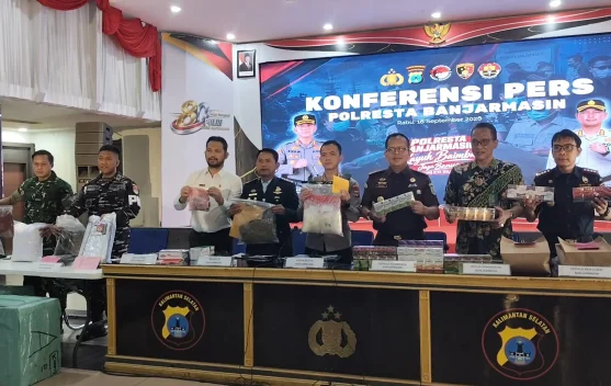 Polisi Sita Hampir Setengah Kilo Ganja di Rumah Warga Banjarmasin