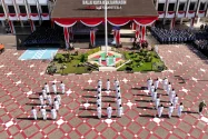 Formasi 500 Paskibraka Banjarmasin Sukses, Simbol menuju Usia 500 Tahun