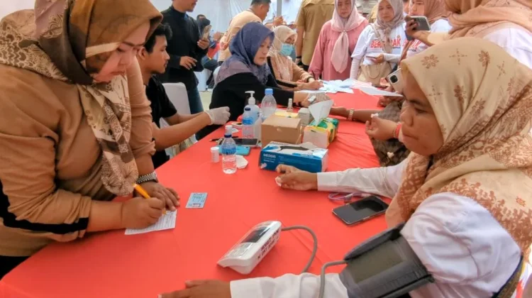 KTP Jadi Syarat Cek Kesehatan Pos Merah Putih Kota Serang