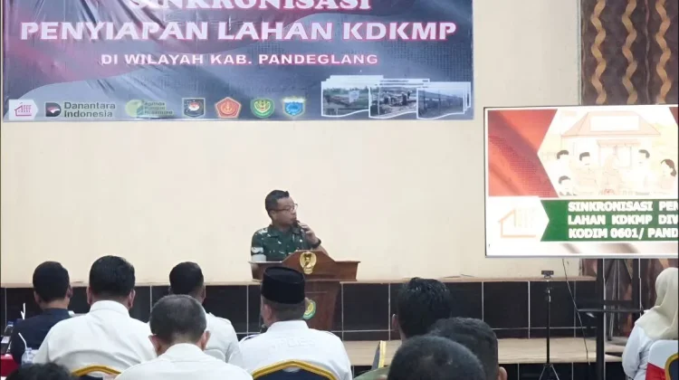 TNI Kawal Percepatan Pembangunan Gerai KDKMP di Pandeglang