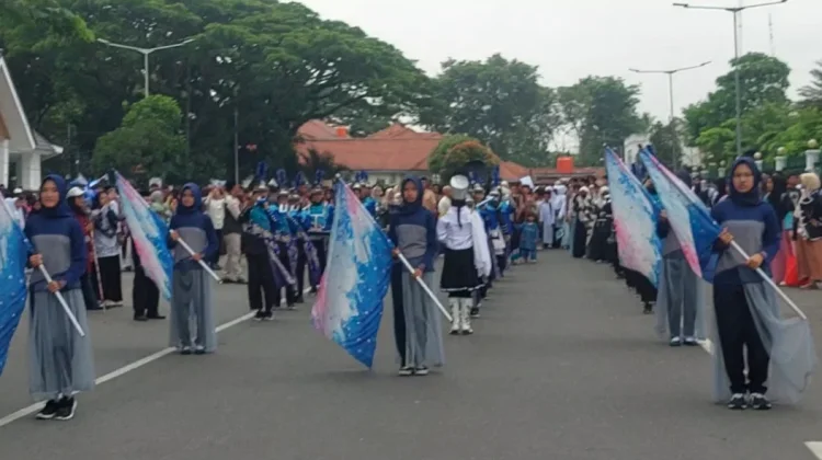 Pawai Tarhib Meriahkan Suasana Jelang Ramadan di Rangkasbitung