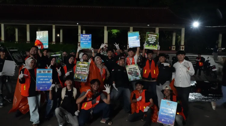 HPSN 2026, 150 Relawan Bersih-Bersih Malam di Serang
