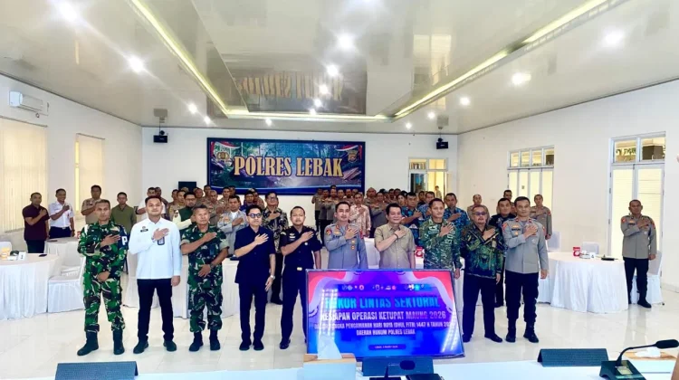 Siapkan Operasi Ketupat, Polres Lebak Gelar Rakor Lintas Sektoral