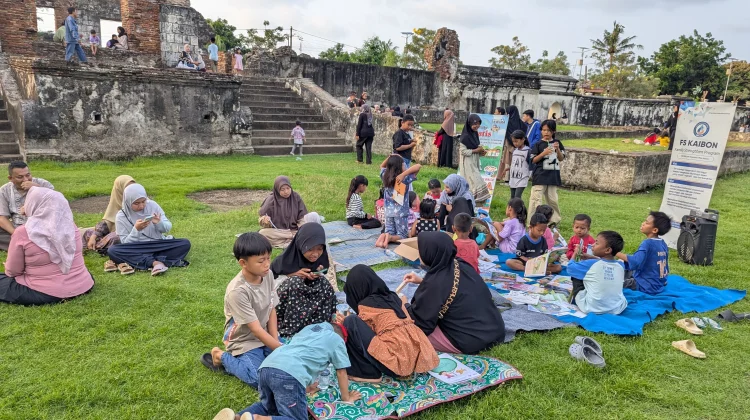Bertempat di Wisata Kaibon, TBM Jawara Giatkan Literasi ke Anak-anak