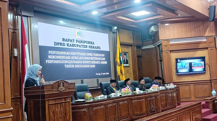DPRD Kabupaten Serang Sampaikan Rekomendasi LKPJ Bupati Tahun 2025