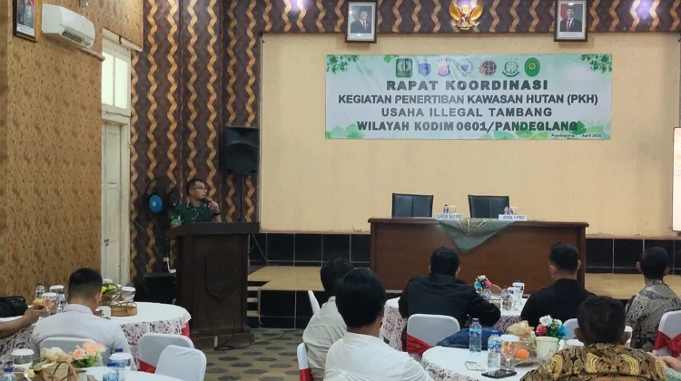 Kodim Pandeglang Gelar Rakor Penertiban Tambang Ilegal