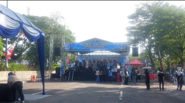 Peringatan Hari Buruh di Lebak Berlangsung Meriah