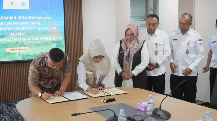 Pemkab Pandeglang dan Badan Bank Tanah Teken Kerja Sama Pemanfaatan Tanah