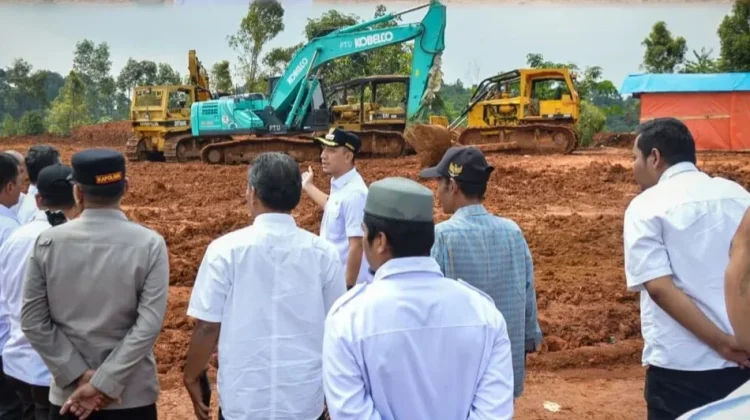 Pastikan Pembangunan Huntap Lebakgedong, Bupati Lebak Turun Langsung