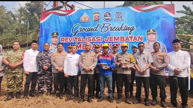 Polda Banten Revitalisasi Jembatan Presisi Penghubung Antar Kampung