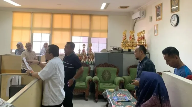 Sekda Lebak Sidak WFH ASN Sekretariat Daerah