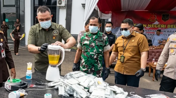 Ratusan Gram Sabu dan Ribuan Obat Terlarang Dimusnahkan Kejari Pandeglang