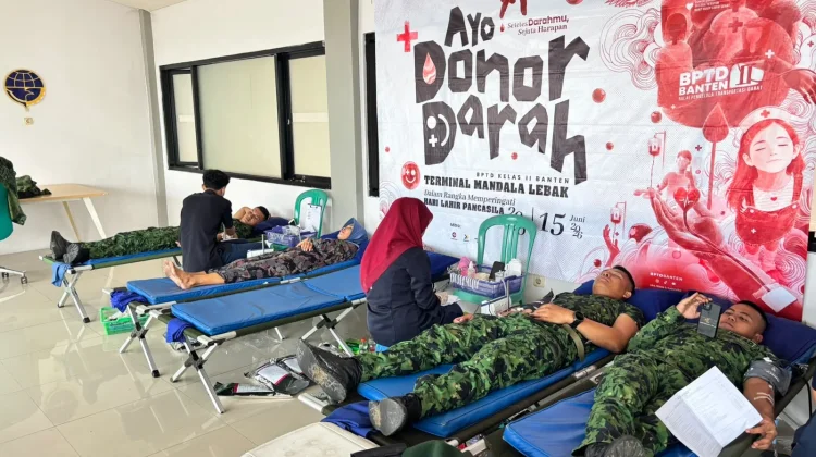 BPTD Kelas II Banten Gelar Donor Darah di Seluruh Terminal Tipe A