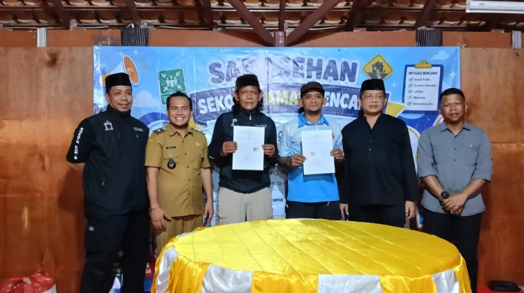 Boedak Saung-PGRI Pandeglang Teken Kesepahaman Sekolah Aman Bencana