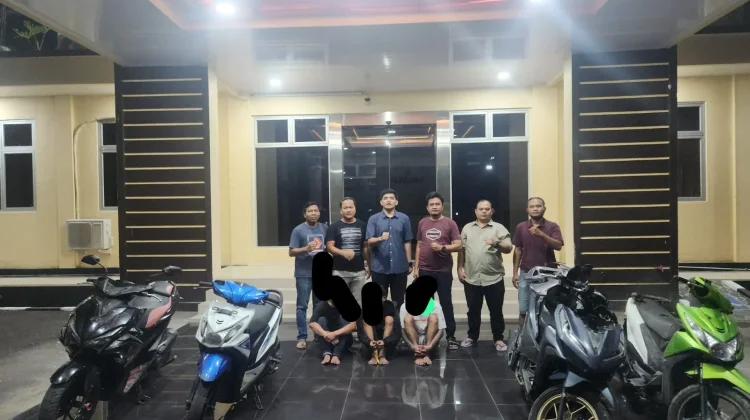 Tiga Pelaku Curanmor Dibekuk Satreskrim Polres Lebak