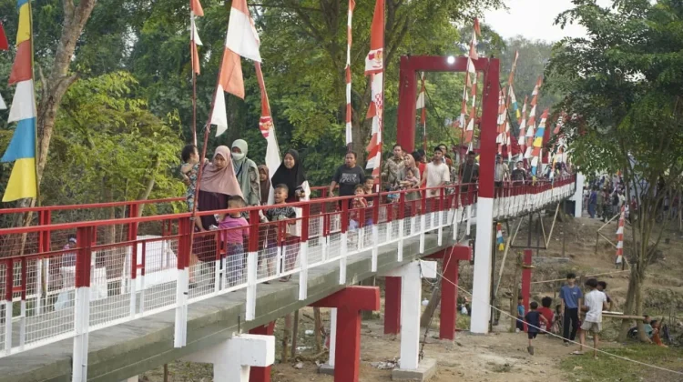 Jembatan Garuda Diresmikan, Mobilitas Warga Kresek Makin Mudah
