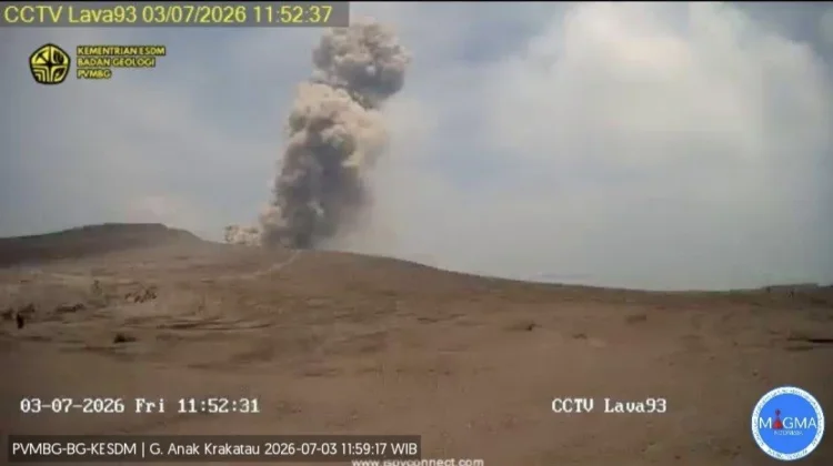 Enam Kali Erupsi, Gunung Anak Krakatau Masih Siaga