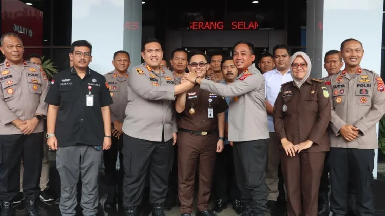 Polresta Serkot Perkuat Koordinasi Penanganan Perkara dengan Kejari Serang