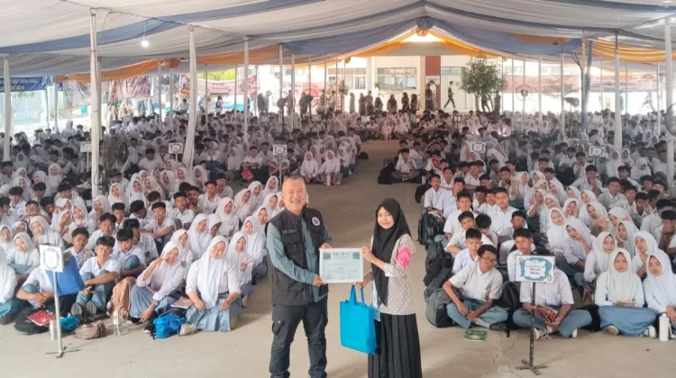 Siswa SMK Jaya Buana Dibekali Materi Kebencaan saat MPLS