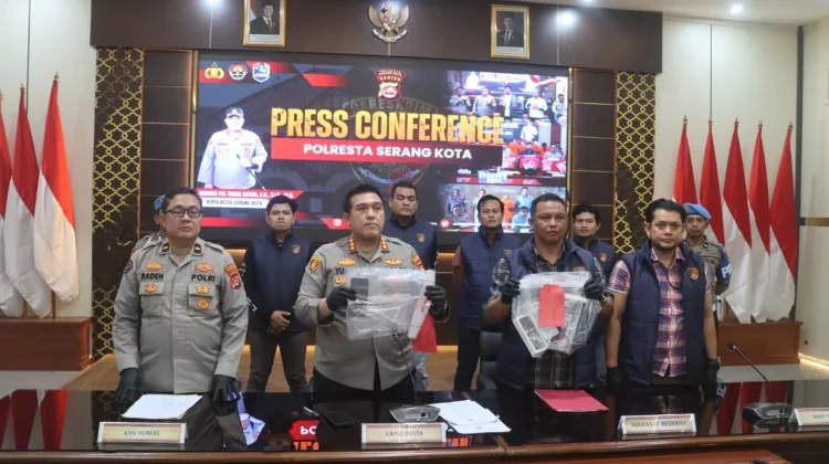 Polresta Serang Kota Bongkar Jaringan Pembobol Rumah di Baros