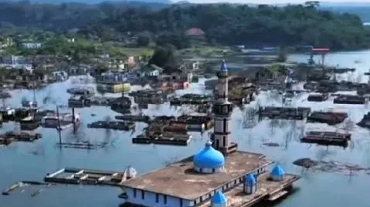 Waduk Karian Surut, Kampung Somang Lebak Muncul Lagi Usai Tenggelam
