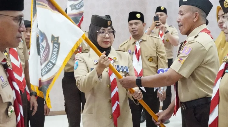 Bupati Dewi Setiani Lepas Kontingen Jamnas XII Kwarcab Pandeglang