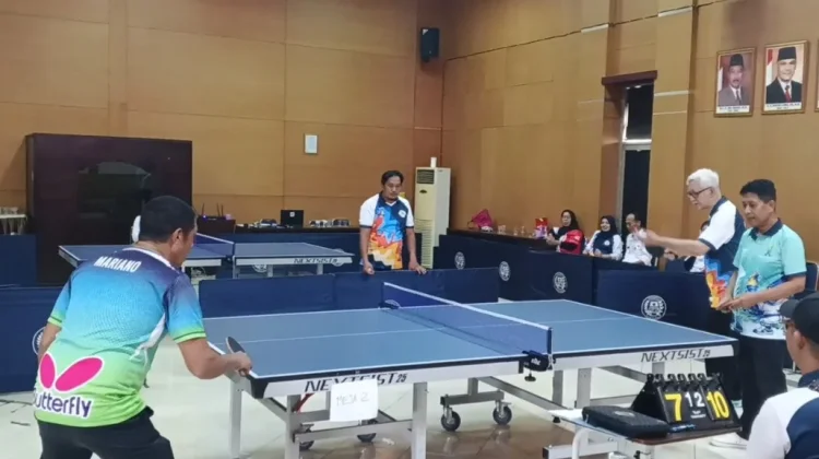 Meriahkan HUT ke-81 RI, Pemkot Cilegon Gelar Turnamen Tenis Meja ASN