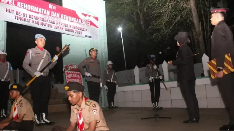 Upacara Renungan Suci Kemerdekaan RI Pemkab Lebak di TMP Sirna Rana