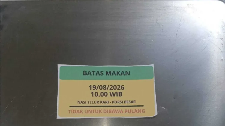 SPPG di Pandeglang Uji Coba Label Batas Waktu MBG