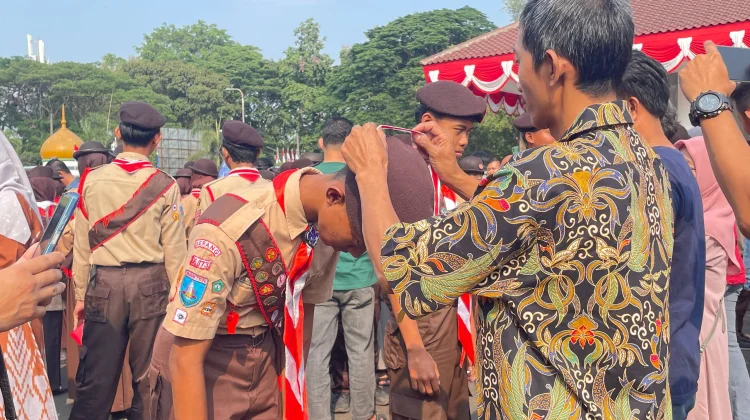 Peringatan Hari Pramuka ke-65, 452 Anggota Garuda Serang Dikukuhkan