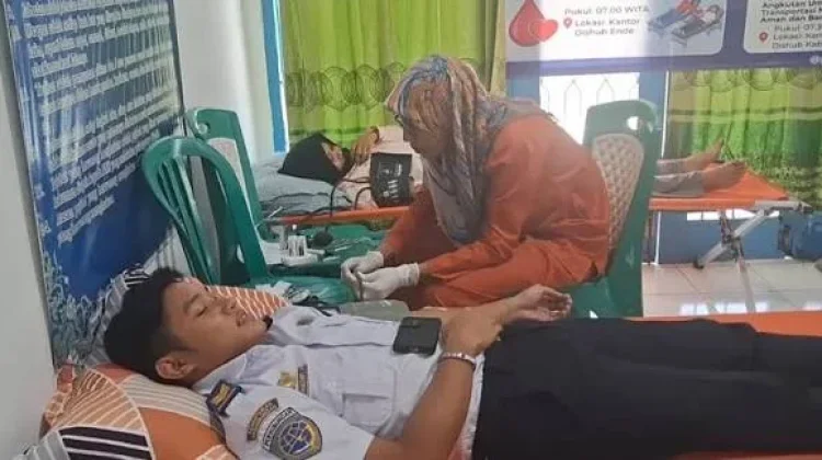 Sambut Harhubnas 2026, Terminal Mandala Lebak Gelar Donor Darah