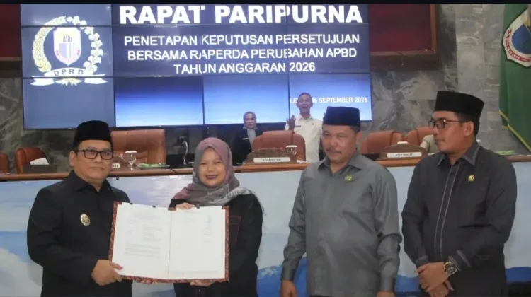 Raperda Perubahan APBD Lebak 2026 Disepakati Bersama