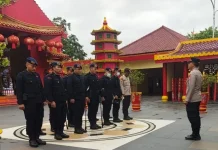 Polsek Kasemen Siagakan Personel Amankan Vihara Avalokitesva