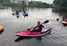 Danau Retensi 3 Jadi Lokasi Ngabuburit Naik Kano