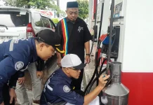 Jelang Idulfitri, Metrologi Legal Cilegon Lakukan Pengawasan SPBU Pertamina
