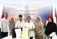 Kantor Pertanahan Serang Serahkan 125 Bidang Aset Pemkot